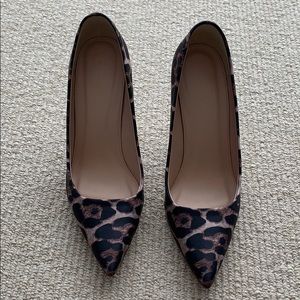J. Crew leopard pumps